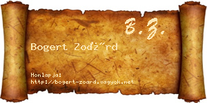 Bogert Zoárd névjegykártya